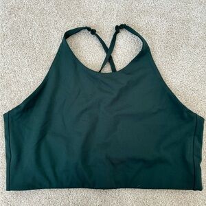 Girlfriend Collective Dark Green sports bra